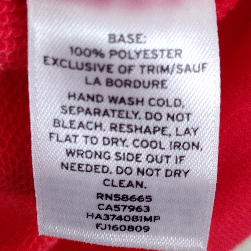 Halogen Bright Red Ruffle Sweatshirt Size Large - Picture 6 of 8